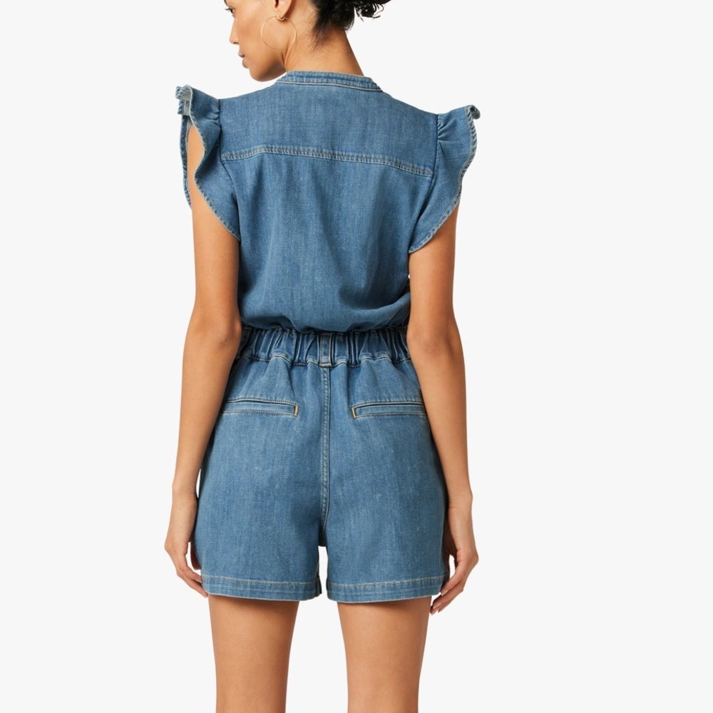 NWT Joe’s Anthropologie The Emilia Purpose Denim Romper Size Medium - Picture 7 of 16